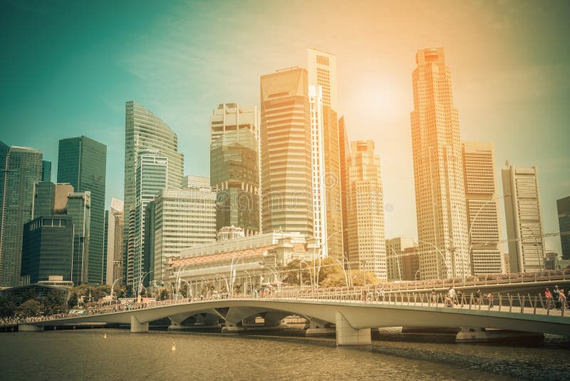 Modern commercial towers